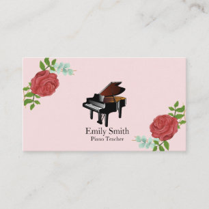 Carte de visite professeur de piano
