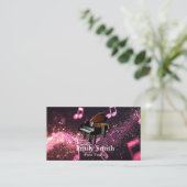 Carte De Visite Professeur de piano (Debout devant)