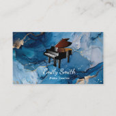 Carte De Visite Professeur de piano (Devant)