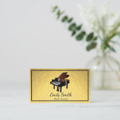Carte De Visite Professeur de piano (Debout devant)