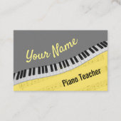 Carte De Visite Professeur de piano (Devant)