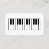 Carte De Visite Professeur de Piano et Coach Vocal (Dos)
