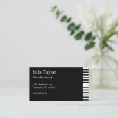 Carte De Visite Professeur de piano et de musique de clavier (Debout devant)