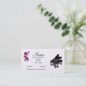 Carte De Visite Professeur de piano ou piano à queue de ventes (Debout devant)