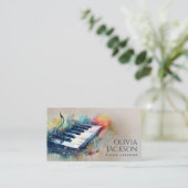 Carte De Visite Professeur de piano professeur de musique  (Debout devant)