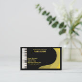 Carte De Visite Professeur de piano professionnel (Debout devant)