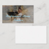 Carte De Visite Professeur de piano professionnel (Devant / Derrière)