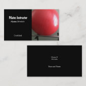 Carte De Visite Professeur de Pilates (Devant / Derrière)