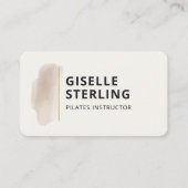 Carte De Visite Professeur de Pilates (Devant)