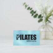 Carte De Visite Professeur de Pilates minimal cool  (Debout devant)