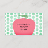 Carte De Visite professeur de pomme (Dos)