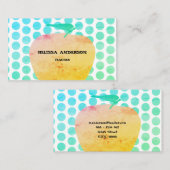 Carte De Visite professeur de pomme (Devant / Derrière)