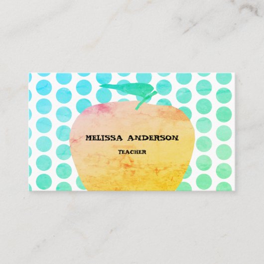 Carte De Visite professeur de pomme (Devant)