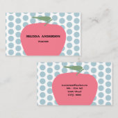 Carte De Visite professeur de pomme (Devant / Derrière)