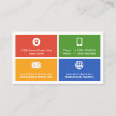 Carte De Visite Professeur de sciences - Style de métro moderne et (Dos)