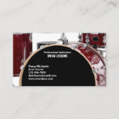 Carte De Visite Professeur de tambour (Devant)