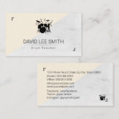 Carte De Visite Professeur de tambour (Devant / Derrière)