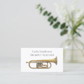 Carte De Visite Professeur de Trompette Instrument à Vent Professe (Debout devant)