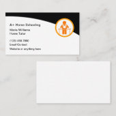 Carte De Visite Professeur de tuteur à la maison (Devant / Derrière)