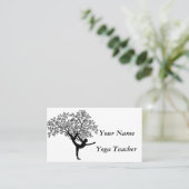 Carte De Visite Professeur de yoga (Debout devant)