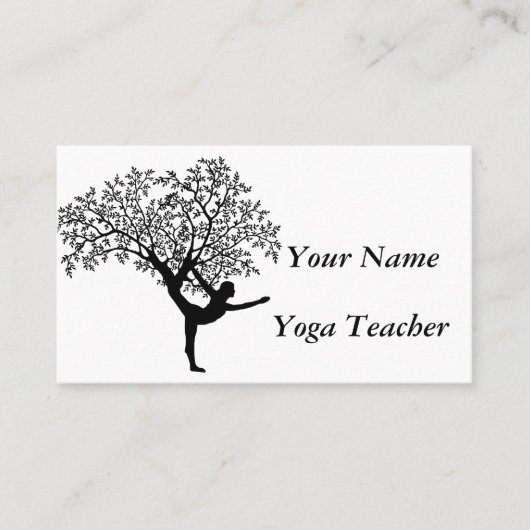 Carte De Visite Professeur de yoga (Devant)