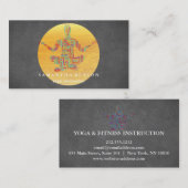 Carte De Visite Professeur de yoga (Devant / Derrière)