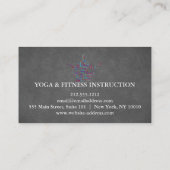 Carte De Visite Professeur de yoga (Dos)