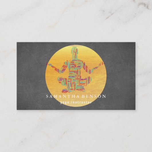 Carte De Visite Professeur de yoga (Devant)