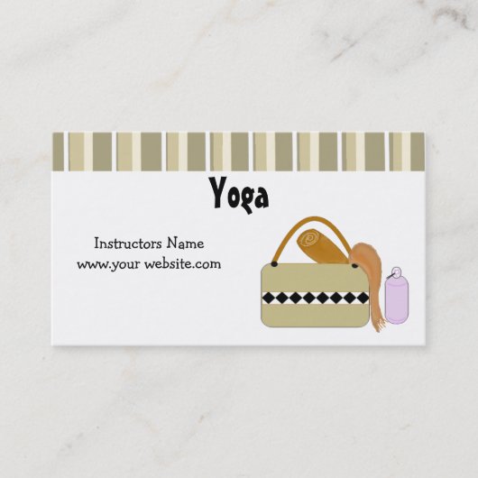 Carte De Visite Professeur de yoga (Devant)