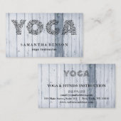 Carte De Visite Professeur de yoga (Devant / Derrière)