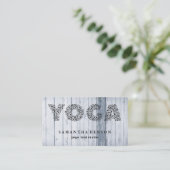 Carte De Visite Professeur de yoga (Debout devant)