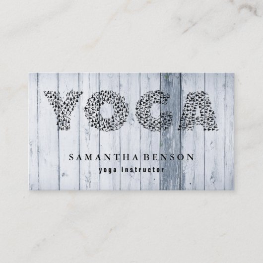 Carte De Visite Professeur de yoga (Devant)