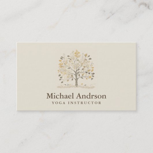 Carte De Visite Professeur de Yoga (Devant)