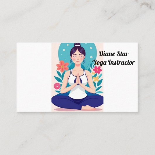 Carte De Visite Professeur de yoga (Devant)