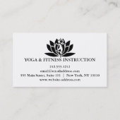 Carte De Visite Professeur de Yoga (Dos)