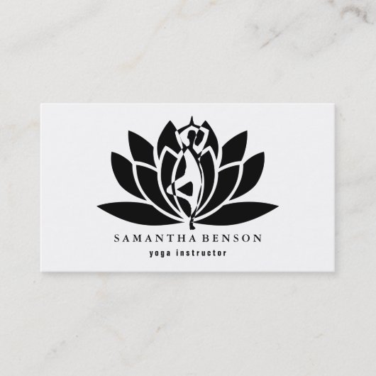 Carte De Visite Professeur de Yoga (Devant)