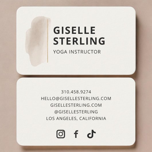 Carte De Visite Professeur de Yoga
