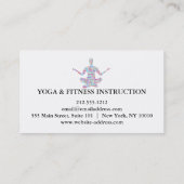 Carte De Visite Professeur de yoga (Dos)