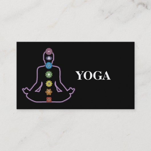 Carte De Visite Professeur de yoga (Devant)