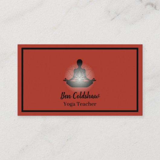 Carte De Visite Professeur de yoga (Devant)