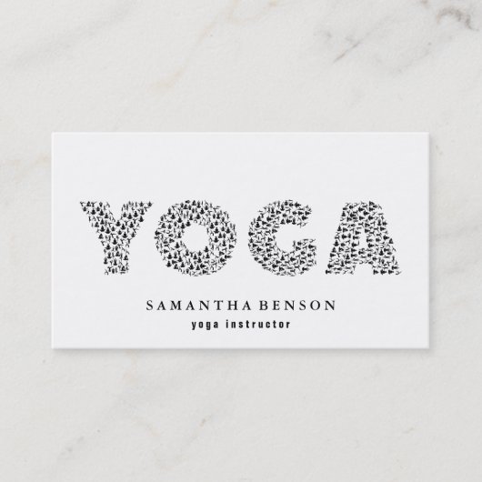Carte De Visite Professeur de yoga (Devant)
