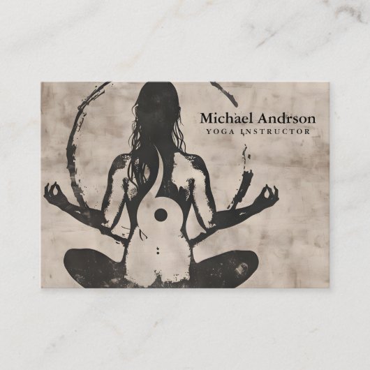 Carte De Visite Professeur de Yoga (Devant)