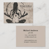 Carte De Visite Professeur de Yoga (Devant / Derrière)