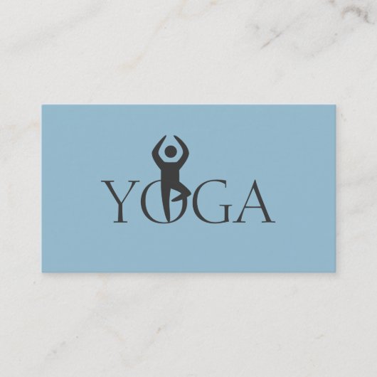 Carte De Visite Professeur de Yoga, Cours (Devant)