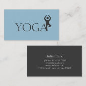 Carte De Visite Professeur de Yoga, Cours (Devant / Derrière)