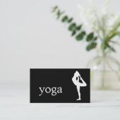 Carte De Visite Professeur de yoga élégant (Debout devant)