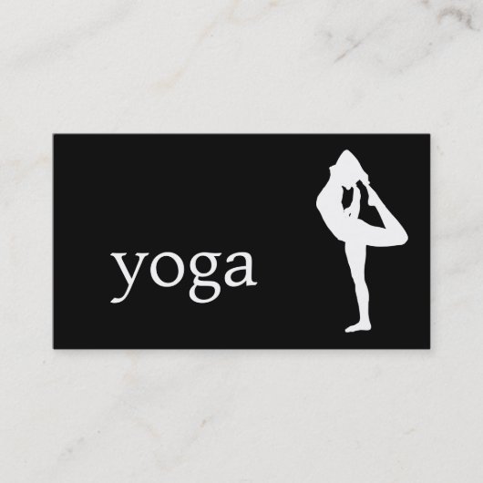 Carte De Visite Professeur de yoga élégant (Devant)