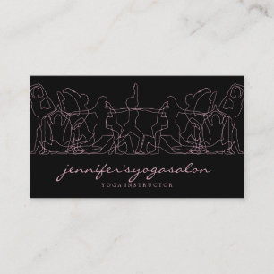 Carte De Visite Professeur de Yoga Fitness Entraîneur Personnel