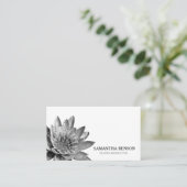 Carte De Visite Professeur de Yoga Lotus (Debout devant)