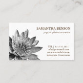 Carte De Visite Professeur de Yoga Lotus (Dos)